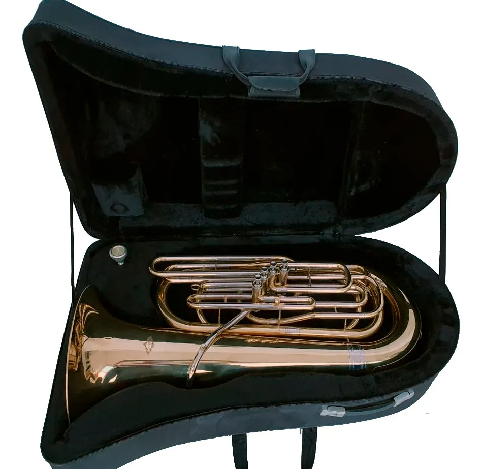 Tuba Sinfonica 4/4 Lord Em Sib (bb) C/ Case Luxo Com Rodas 